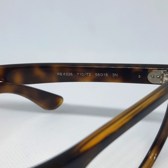 RAY BAN RB 4226 701/73 TORTOISE 56-16-145 Rx Eyeglass Frame, Pre-Owned - Picture 6 of 8